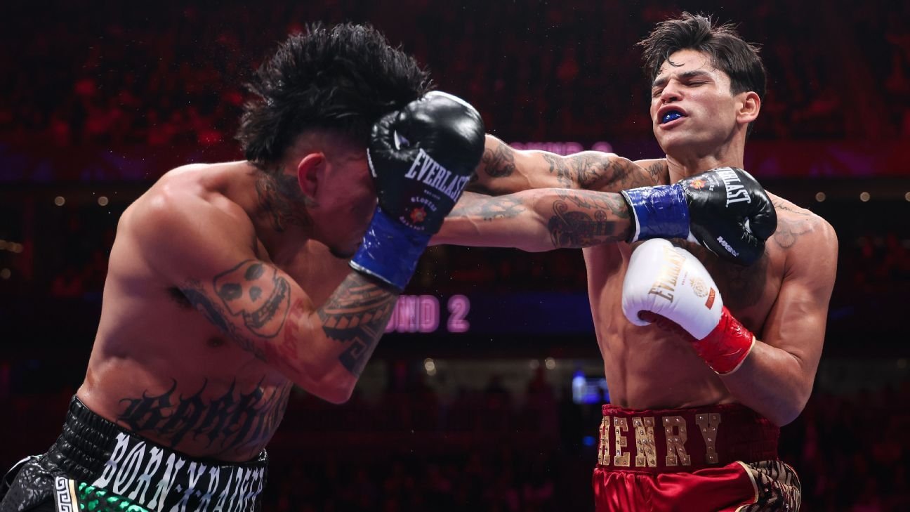 Ryan Garcia wrests Mario Barrios' WBC title in one-sided win