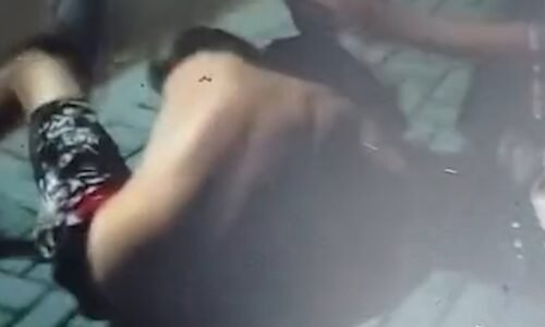 Vídeo mostra jovem apanhando de grupo no Terminal Leste, em Cascavel