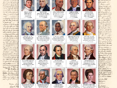 Figures Revolution Stamps