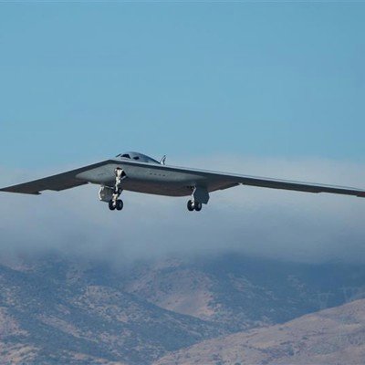 B-21 spotted in aerial-refueling test flights