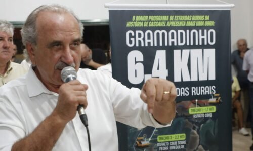 Cascavel avança com maior pacote de pavimentação rural da história já com anúncio de 22,3 km de novas obras em Gramadinho