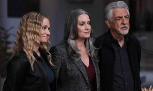 A.J. Cook, Paget Brewster and Joe Mantegna in ‘Criminal Minds: Evolution’