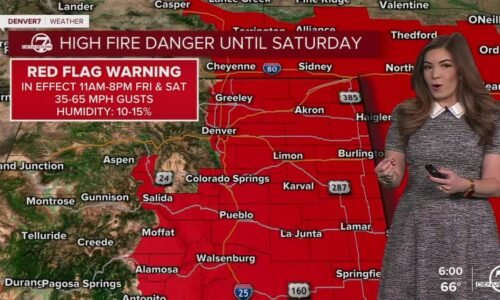 High fire danger Saturday in Denver; bitterly cold, snowy and blustery Sunday
