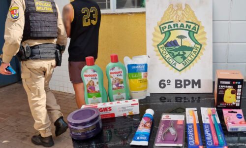 Homem de 32 anos é preso após furto em supermercado no Bairro Parque Verde, em Cascavel