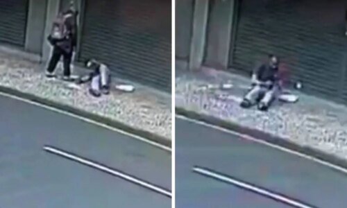 Homem é incendiado no Centro de Curitiba; veja o vídeo
