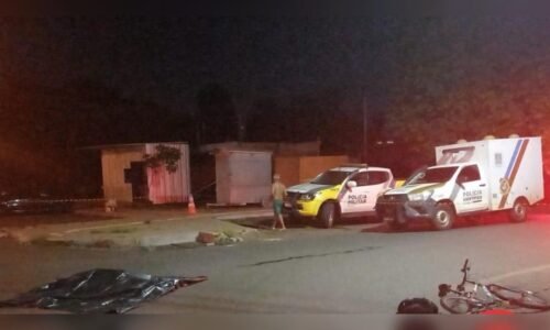 Homem morre atropelado por van após possível queda de bicicleta em Foz do Iguaçu