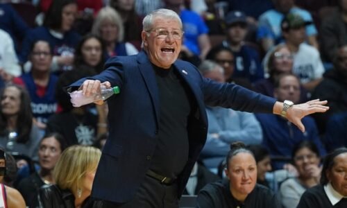 How long has UConn coach been with Huskies?