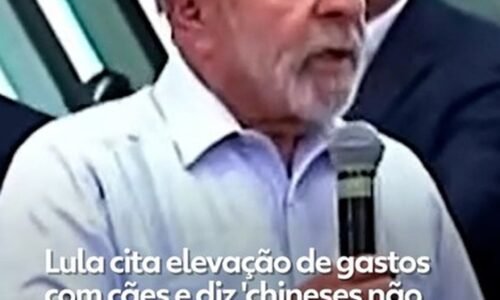 Lula diz que chineses não têm 'problema' de gastos com cachorros