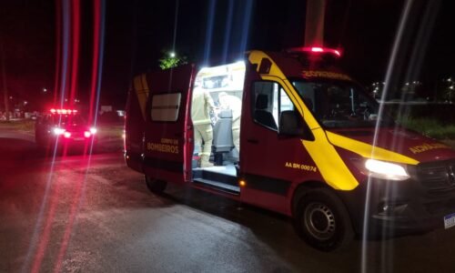 Médico é mobilizado para atender ciclista após acidente na Rua Poente Sol
