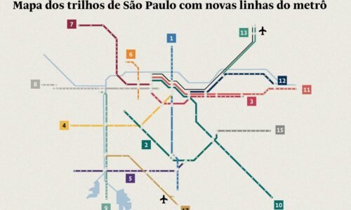 Metrô: veja como ficará o mapa com 17 novas estações - 29/03/2026 - Cotidiano