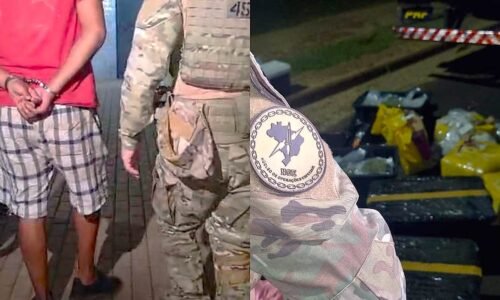 Motorista é preso com mais de 80 kg de drogas escondidas em carga na BR-277
