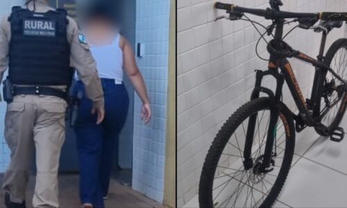 Mulher é presa por receptação de bicicleta e escada furtadas no bairro Canadá
