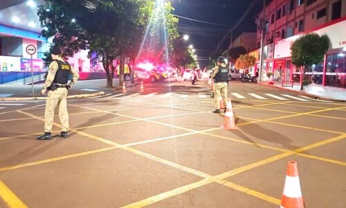 Operação integrada fiscaliza trânsito e fecha três estabelecimentos em Palotina