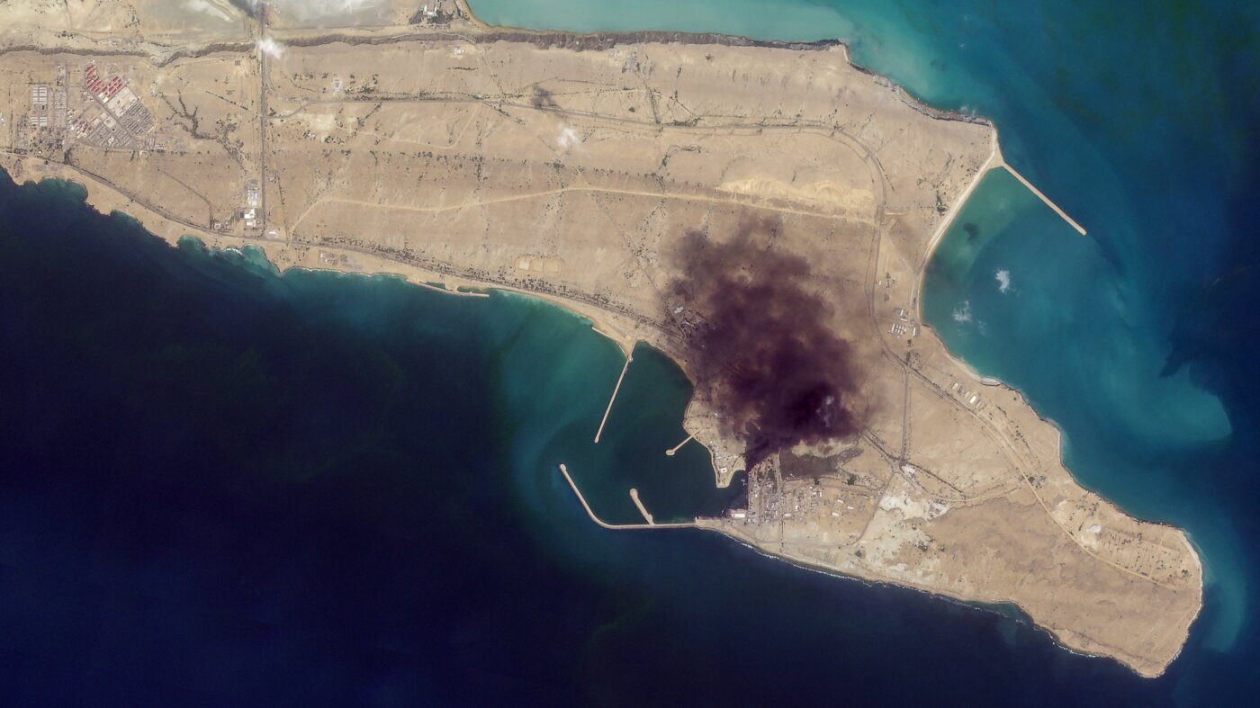 Satellite images provide view inside Iran at war : NPR