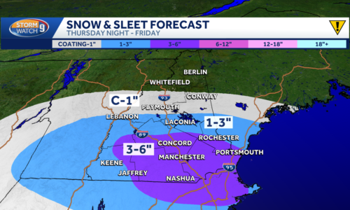 Snow, wintry mix continues into Friday