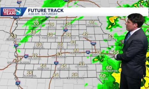 Storms move through central Iowa