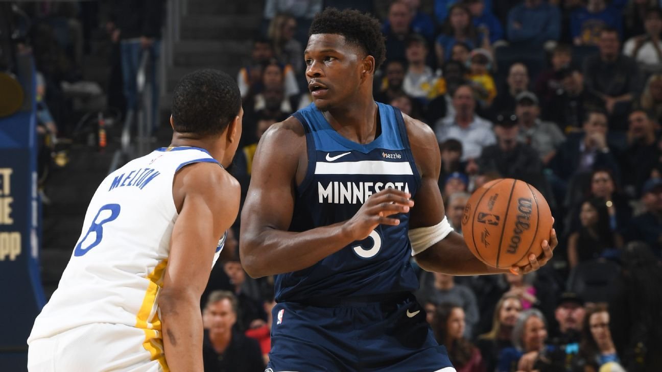 Timberwolves' Anthony Edwards to miss time with knee soreness