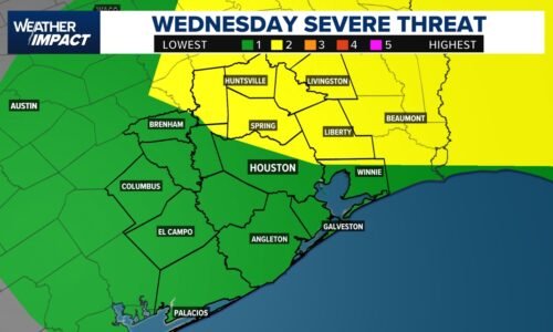 Weather Impact Alert Wednesday for storms that could turn severe, with wind damage and tornadoes possible | Detailed timeline