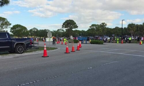 2 triathlon bicyclists hospitalized after collision with vehicle in Palm Beach County