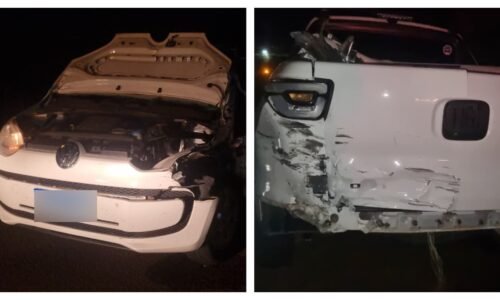 Acidente entre UP e Fiat Toro mobiliza socorro na BR-277