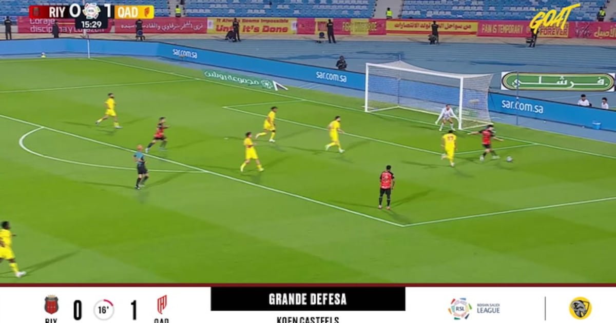 Al Riyadh - Al Qadisiya 0 - 1 | DEFESA DO GOLEIRO