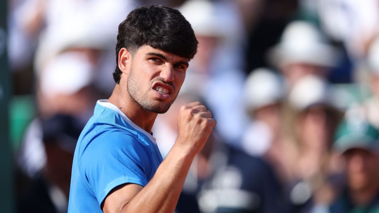 Alcaraz, Sinner to vie for Monte Carlo title, No. 1 ranking