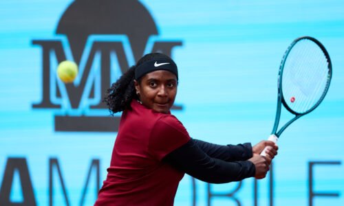 Baptiste through to Madrid third round, to face Paolini
