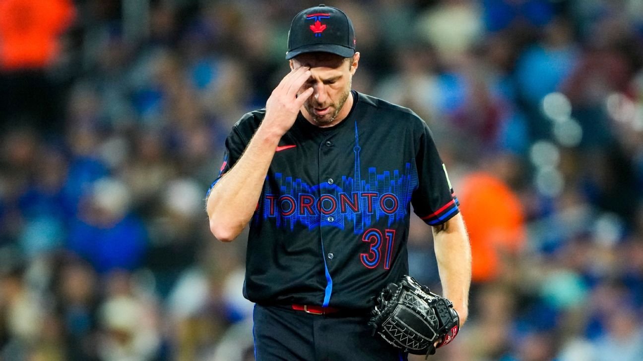 Blue Jays put Max Scherzer (forearm, ankle) on 15-day IL