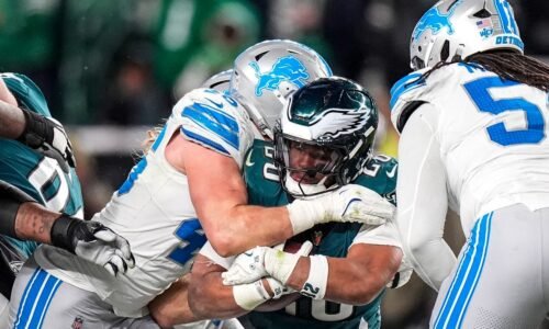 Brad Holmes on contract futures of Lions' Jahmyr Gibbs, Jack Campbell