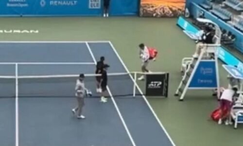 British tennis star's match suspended as players forced to leave court | Tennis | Sport