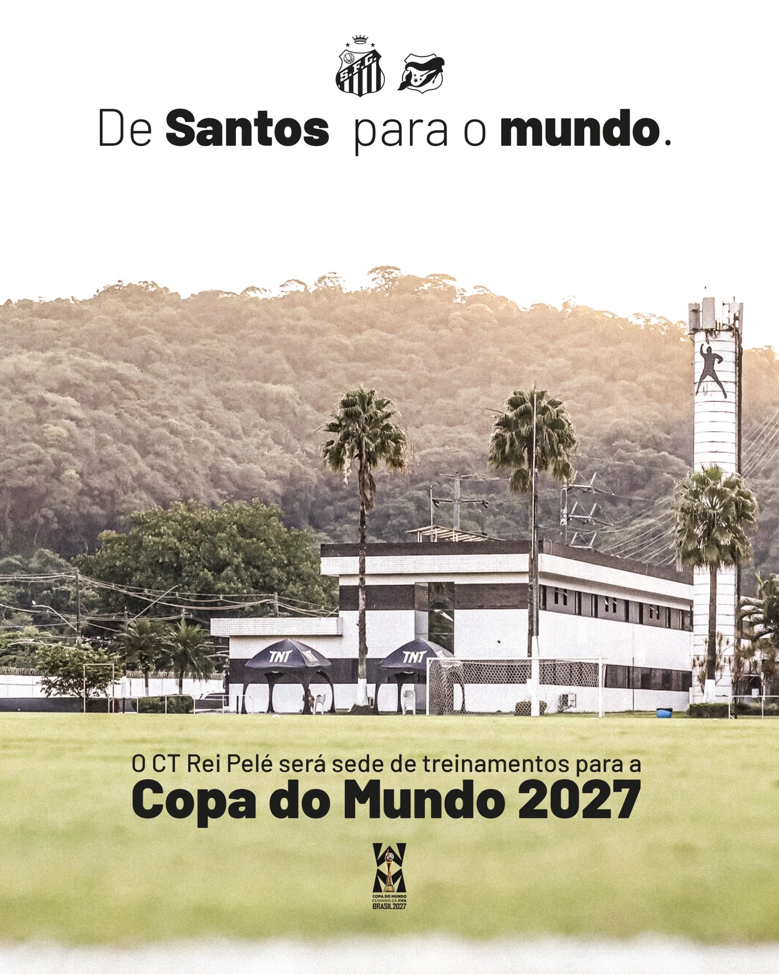 CT Rei Pelé é escolhido pela FIFA como sede de treinamentos para a Copa do Mundo de 2027
