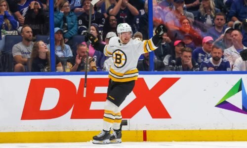 Casey Mittelstadt and the Bruins have scored three goals in their last three games.