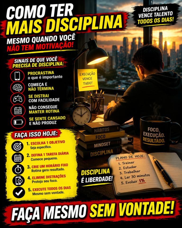 Como ter mais disciplina