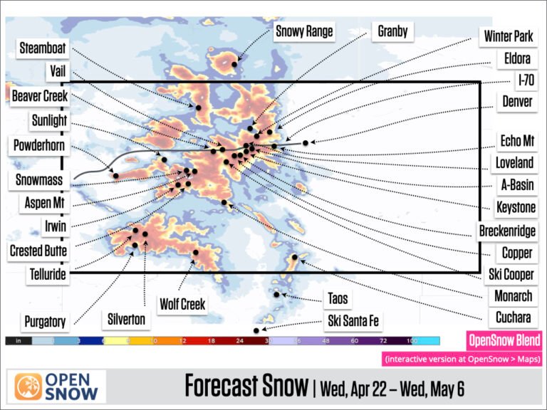 Colorado mountains to see 2 snowstorms to end April. How will it impact the state’s last open ski resorts near Summit County?