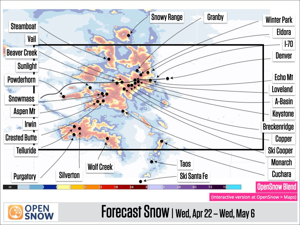 Colorado mountains to see 2 snowstorms to end April. How will it impact the state’s last open ski resorts near Summit County?