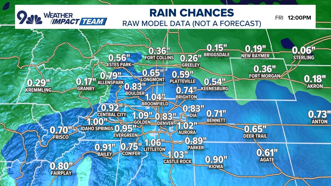 Denver could see its biggest rain event in 7 months, snow returns to mountains