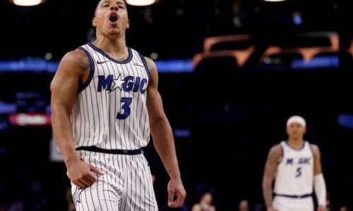 Orlando Magic guard Desmond Bane during an NBA game.