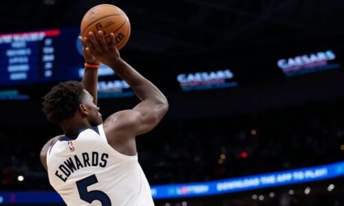 Edwards ineligible for NBA awards after Wolves rule him out vs. Pistons