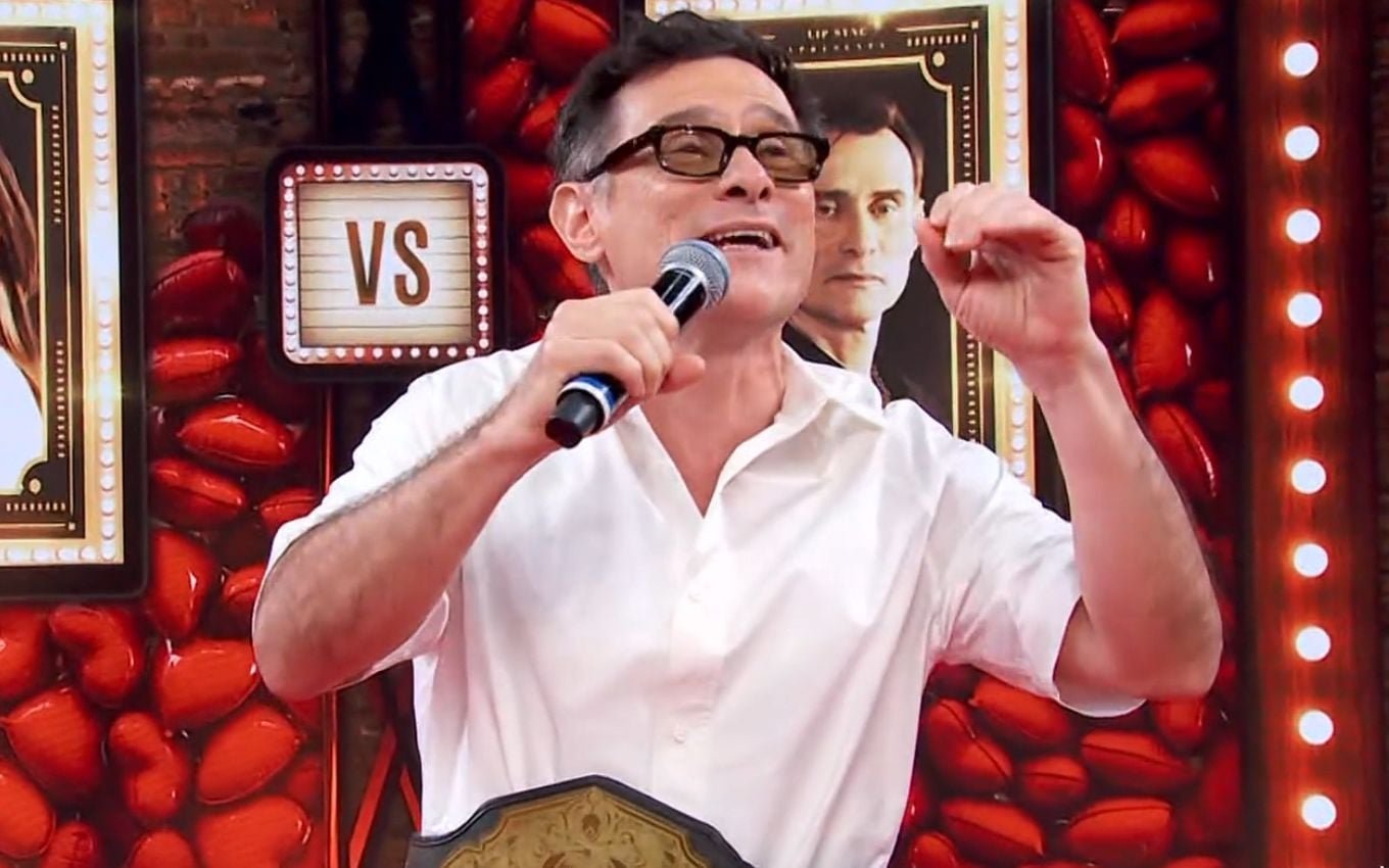 Enrique Diaz alfineta Juliano Cazarré ao citar 'curso para homens' no Domingão · Notícias da TV