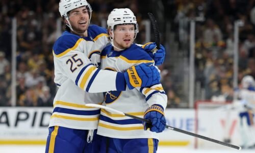 Finally a playoff goal scorer, Bowen Byram showing Stanley Cup pedigree for Sabres