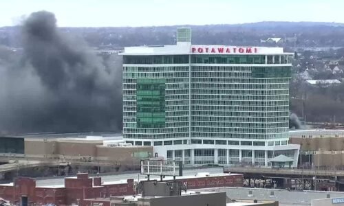 Fire breaks out in building at Potawatomi Casino Hotel