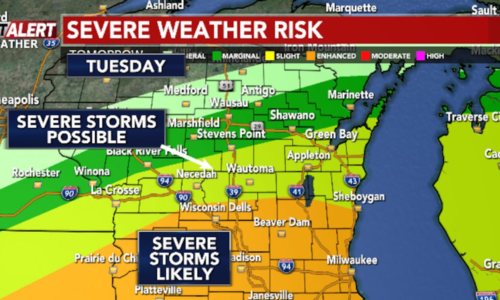 First Alert Weather Day on Tuesday evenings due to strong to severe storms