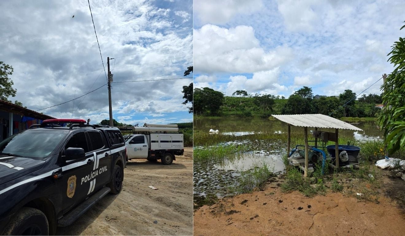 Fiscais flagram "gato" de energia em propriedades rurais no ES
