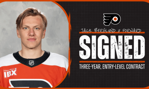 Flyers Sign Jack Berglund to Entry-Level Contract