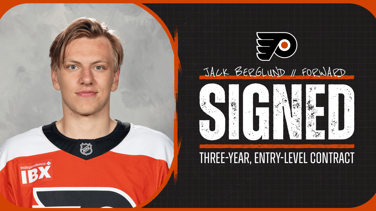 Flyers Sign Jack Berglund to Entry-Level Contract