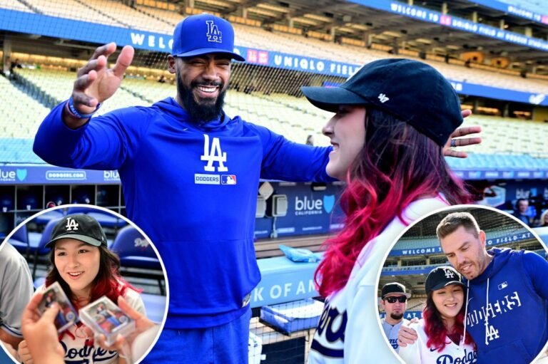 Freddie Freeman, Teoscar Hernández surprise Make-A-Wish kid at Dodger Stadium