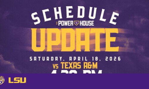 Game 2 of LSU-Texas A&M Series to Start at 4:30 p.m. CT Saturday – LSU