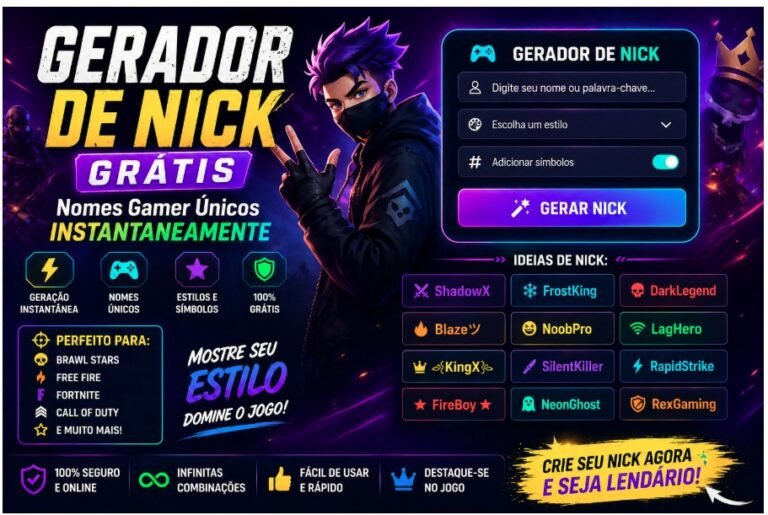 Gerador de Nick