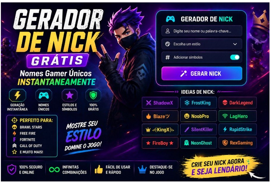 Gerador de Nick