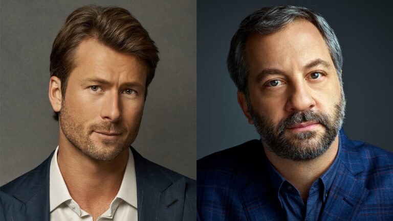 Glen Powell and Judd Apatow